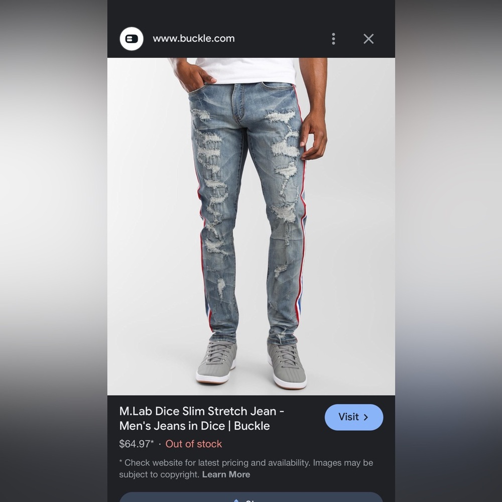 M.Lab jeans new with tags size 40/32 slim super stretchy